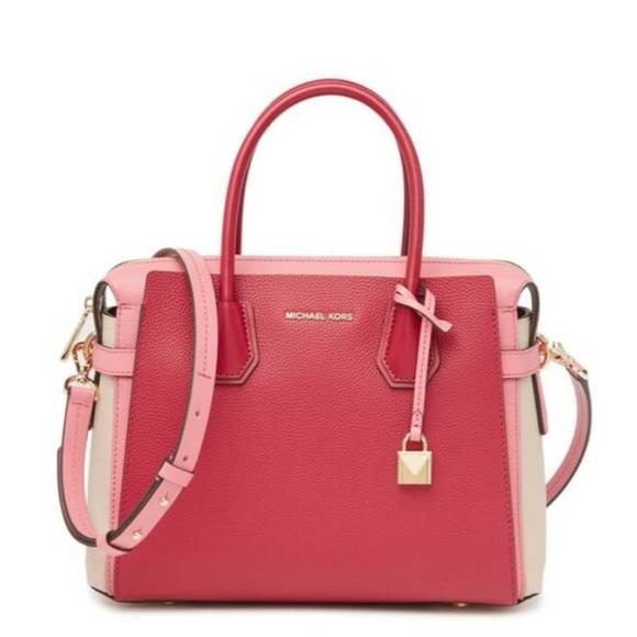 Michael Kors Mercer belted medium leather satchel - Picture 5 of 5